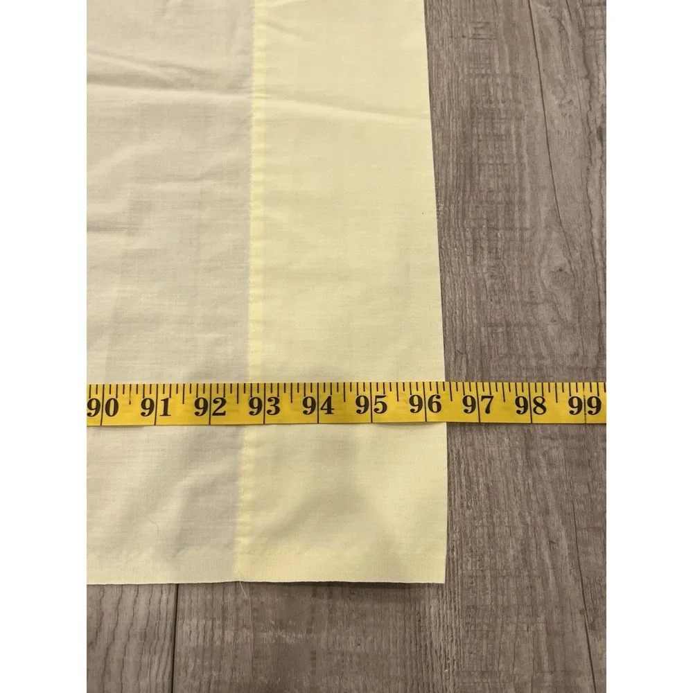 Vintage 70s Meadowbrook Flat Sheet Floral Yellow Sheet Full/Double Size